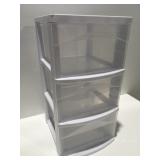 3 drawer, plastic organizer