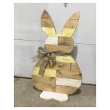 Wood 36 inch Easter bunny decor
