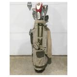 Golden Bear M86 golf clubs and bag