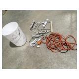 Small waste can power strips extension cords