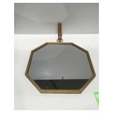 Metal frame octagon mirror
