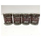 Vintage houge happy holidays tumblers