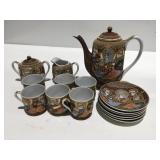 Ceramic tea set hand painted Japan