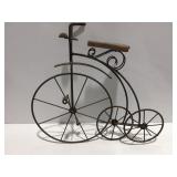 Metal big wheel bicycle wall art
