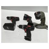 Miscellaneous battery operated tools, no chargers
