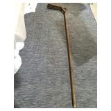 Antique wood churn handle 86"