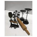 Candlestick items, piggy press, and more