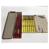 Mobil gas tavern candles & fondue forks