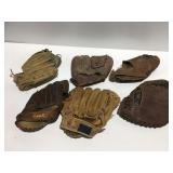 Vintage baseball gloves