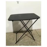Plastic small collapsible table adjustable height