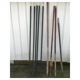 Assorted T post short of 65 longest 83