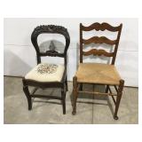 2 Wood chairs