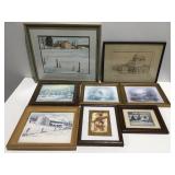8 Wall hanging pictures