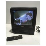 Goldstar 13 inch TV with VHS player remote