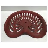 Metal tractor seat