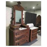 Antique bedroom furniture marble topsMarble was