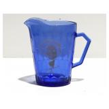 Vintage Shirley Temple glass pitcher