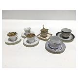 Cups and saucers