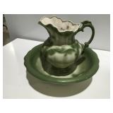 Ceramic bowl and pitcher