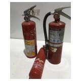 3 fire extinguishers