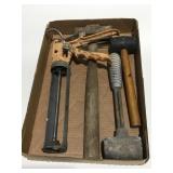 Small sledge hammer lead hammer mallet caulk gun