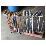 Two sets of vintage croquet