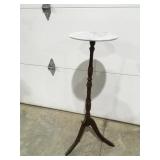 Marble top plant stand