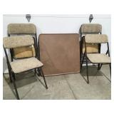 Card table and chairs