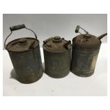 3 vintage small cans