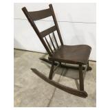 Vintage wood rocker