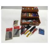 Tacklebox with electrical supplies