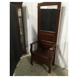 Seated hall tree 26 1/2" x 72"