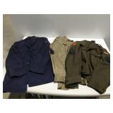 Military uniform coats & shirt