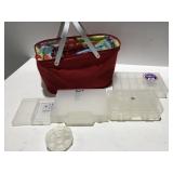 Collapsible carrier with empty storage containers