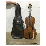Vintage cello with case