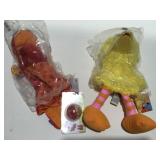 2 hand puppets, big bird and more