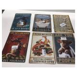 Small metal signs, unused 8ï¿½ x 12ï¿½