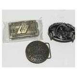 Belt, buckles Workman chewing tobacco National
