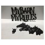 Metal decor wall items