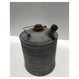 Galvanized sunflower top 2 gallon can