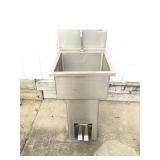 Win-Holt Stainless steel foot pedal controls sink