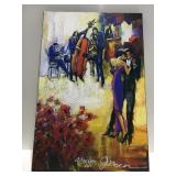 The dance of love, sketched canvas print