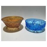 2 vintage glassware bowls