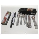 STAPAVA rose gold pattern flatware One set
