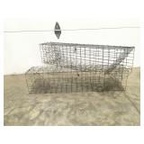 2 wire mesh live animal traps
