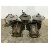 5 Vintage hanging lights