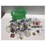 Jewelry making items, beads, earring, hooks, in