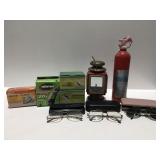 Miscellaneous items, fire extinguisher,