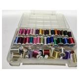 Miscellaneous sewing thread in a container