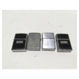 4 Zippo lighters